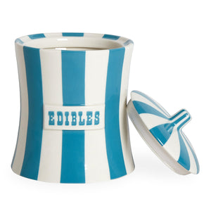   Vertical Striped Porcelain Canister | Oroa.com