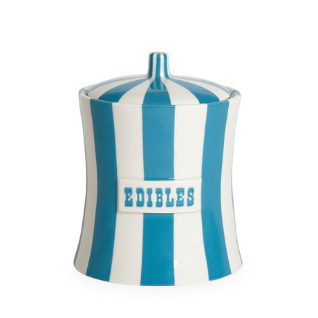   Vertical Striped Porcelain Canister | Oroa.com