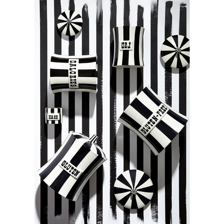   Stripes Porcelain Canister | Oroa.com