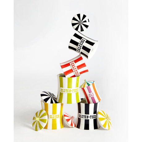   Stripes Porcelain Canister | Oroa.com