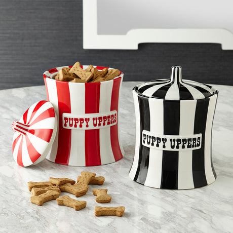   Black & White Porcelain Canister | Oroa.com