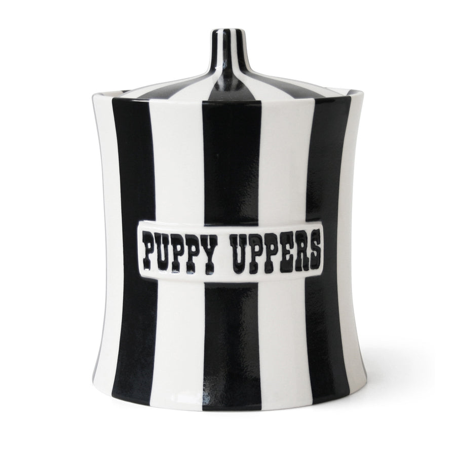   Black & White Porcelain Canister | Oroa.com