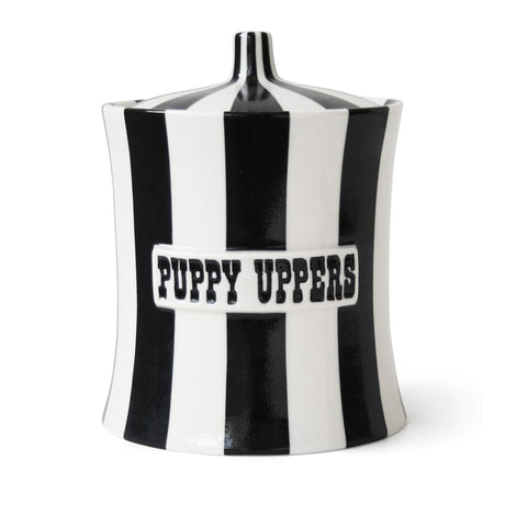   Black & White Porcelain Canister | Oroa.com