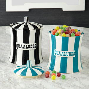  Black & White Porcelain Canister | Oroa.com