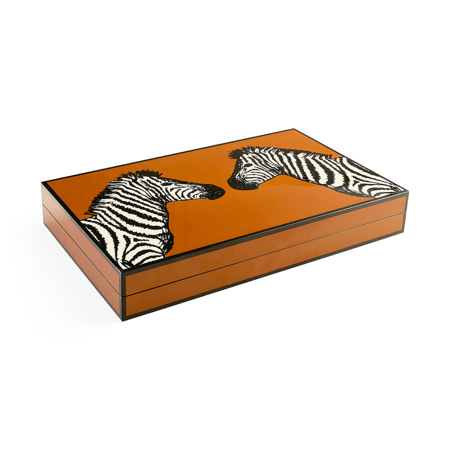   Velvet Lined Backgammon Set | Oroa.com
