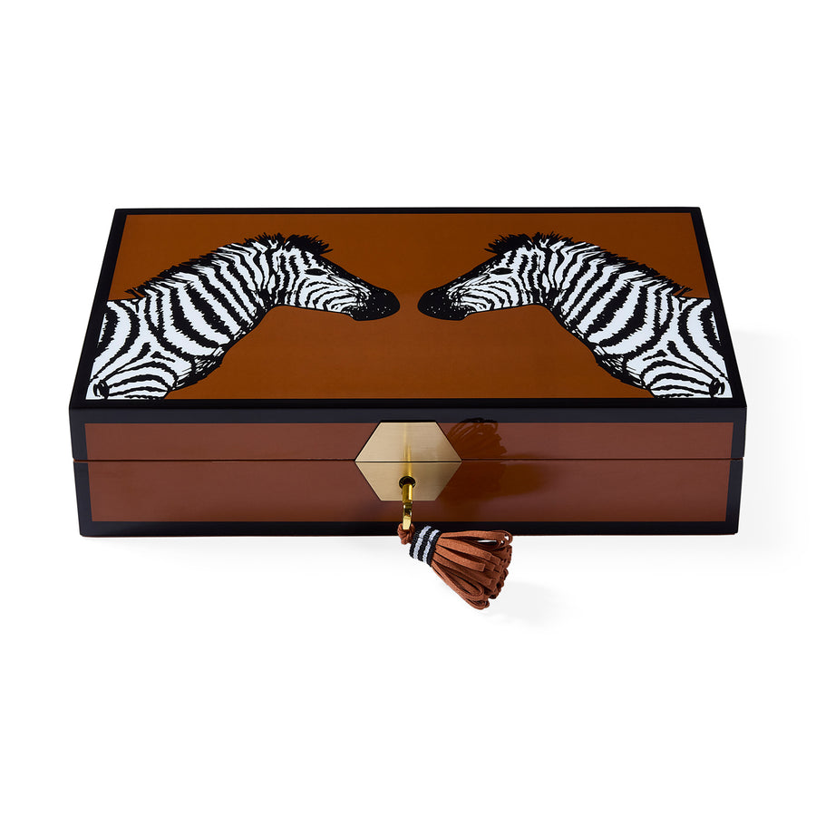   Brown Lacquer Jewelry Box | Oroa.com