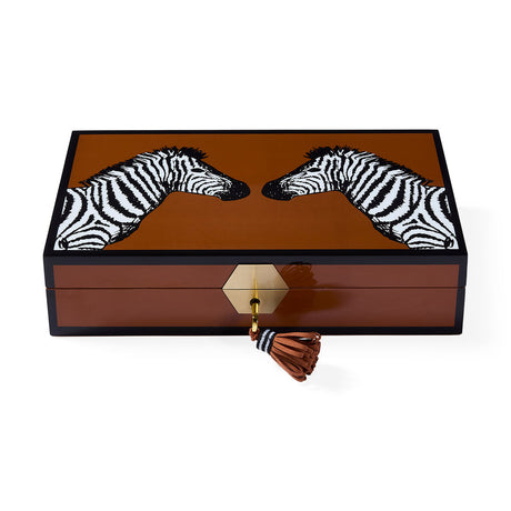   Brown Lacquer Jewelry Box | Oroa.com