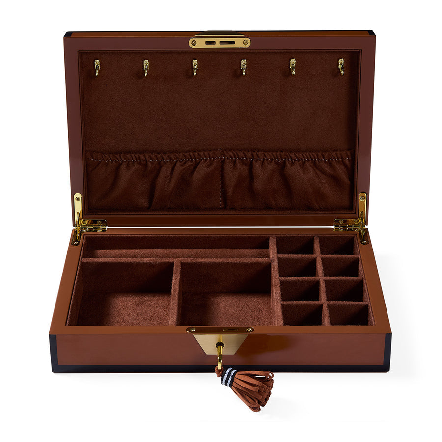   Brown Lacquer Jewelry Box | Oroa.com