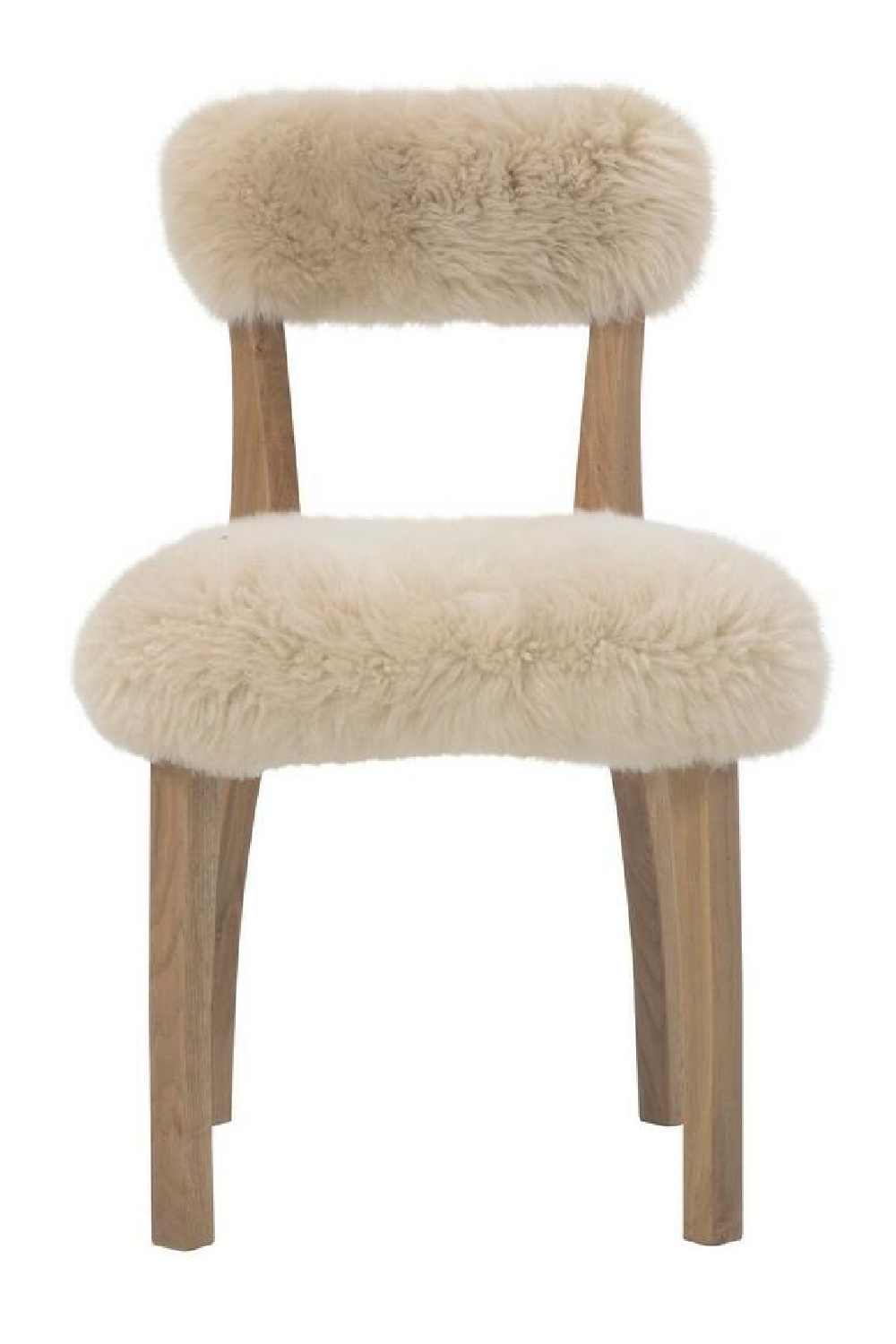   Sheepskin Fur Dining Chair | Oroa.com