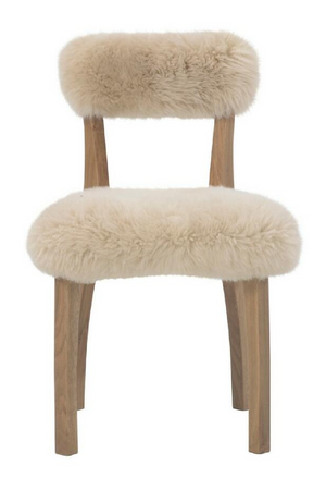   Sheepskin Fur Dining Chair | Oroa.com
