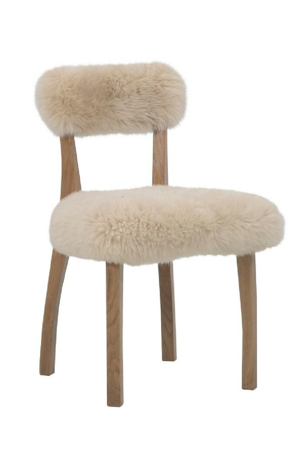   Sheepskin Fur Dining Chair | Oroa.com