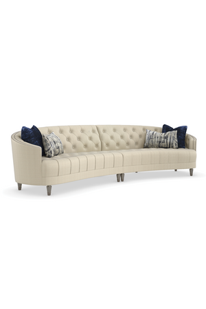   Nail-Trimmed Tufted Sofa | Oroa.com