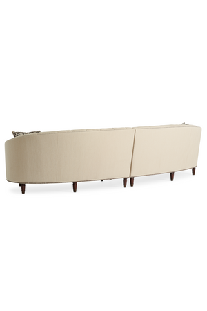   Nail-Trimmed Tufted Sofa | Oroa.com