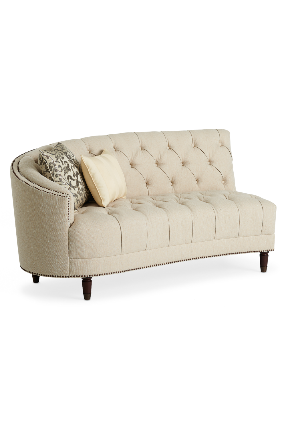   Nail-Trimmed Tufted Sofa | Oroa.com