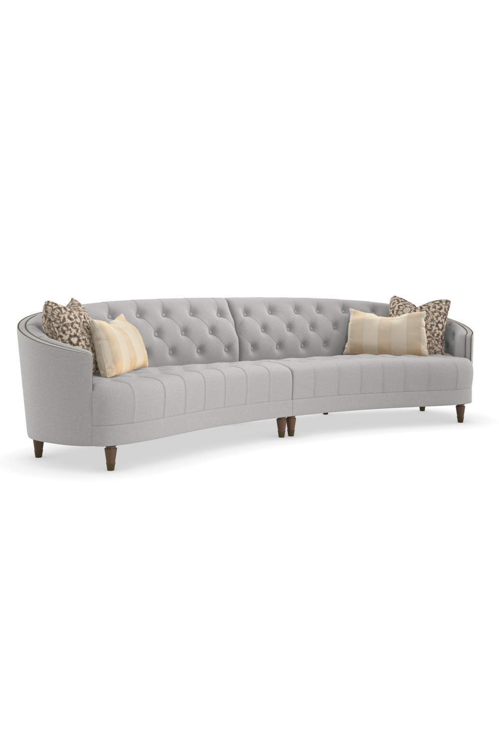   Nail-Trimmed Tufted Sofa | Oroa.com
