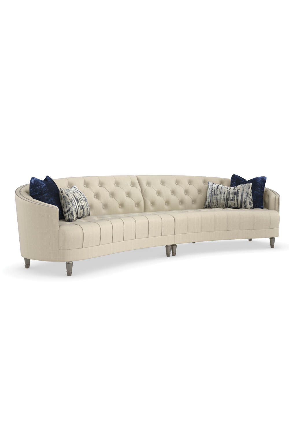   Nail-Trimmed Tufted Sofa | Oroa.com