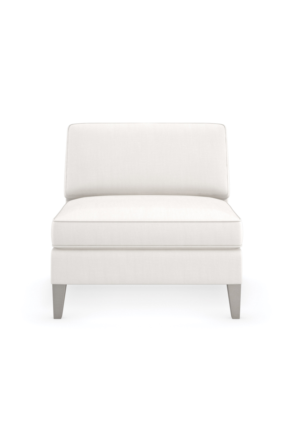   Cream Modern Loveseat | Oroa.com