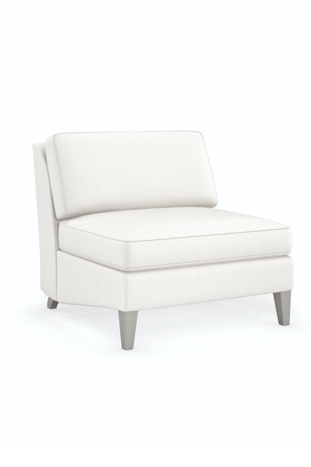   Cream Modern Loveseat | Oroa.com