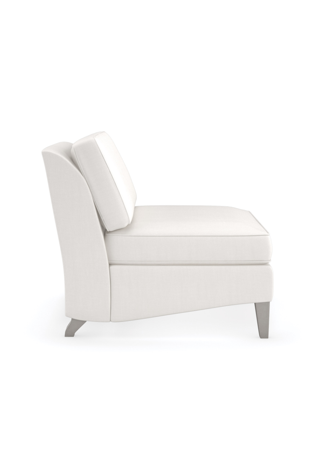   Cream Modern Loveseat | Oroa.com