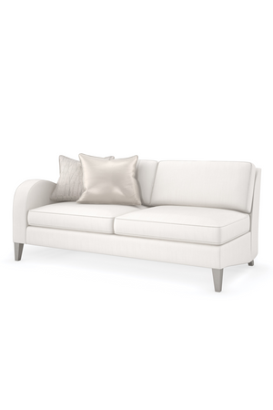  Cream Modern Loveseat | Oroa.com