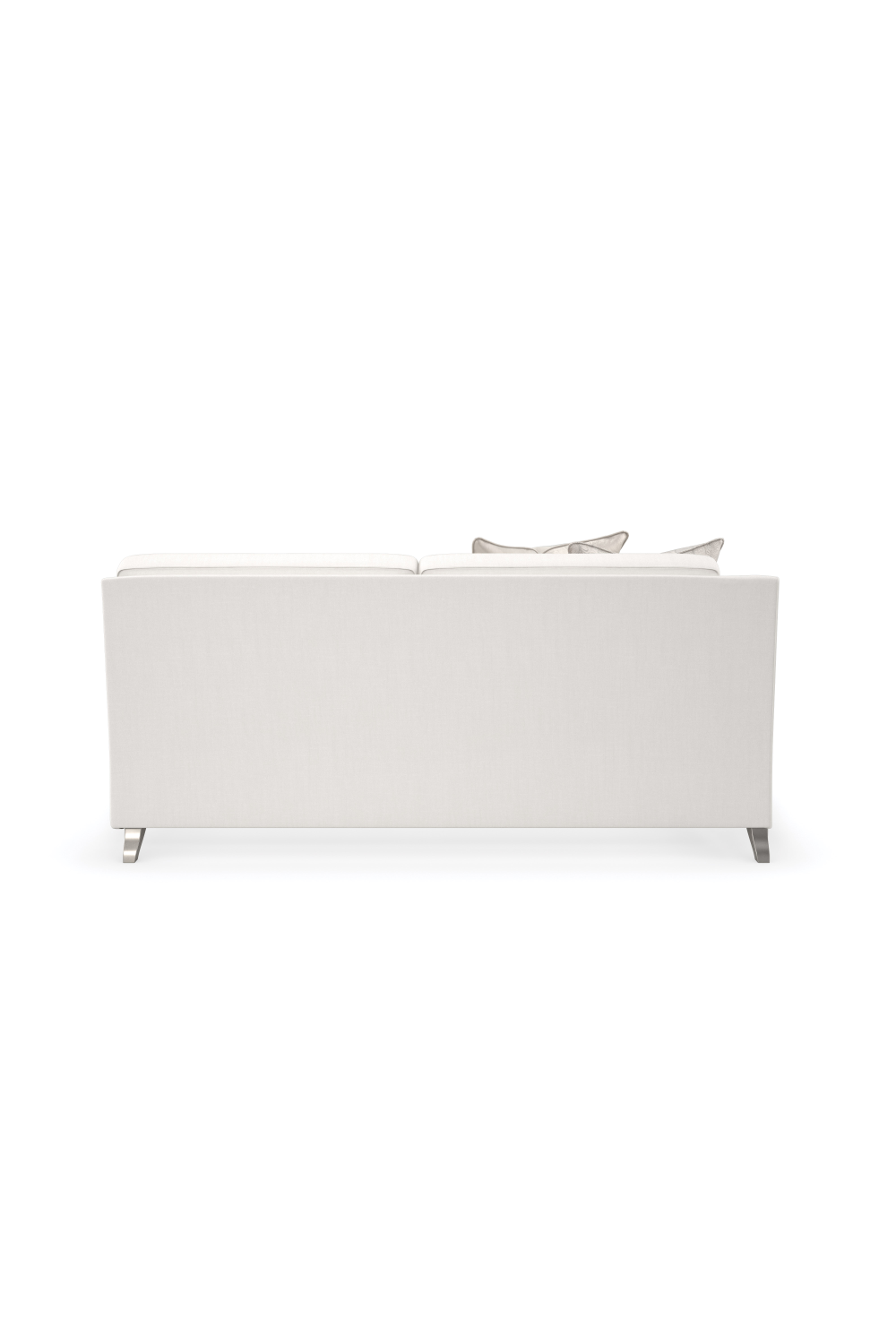   Cream Modern Loveseat | Oroa.com