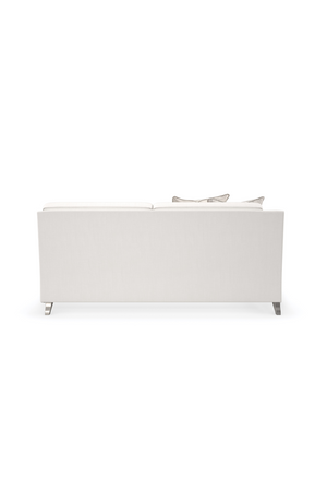   Cream Modern Loveseat | Oroa.com