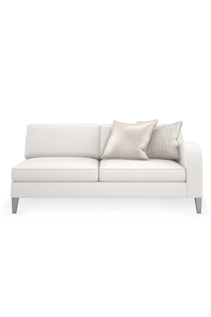   Cream Modern Loveseat | Oroa.com