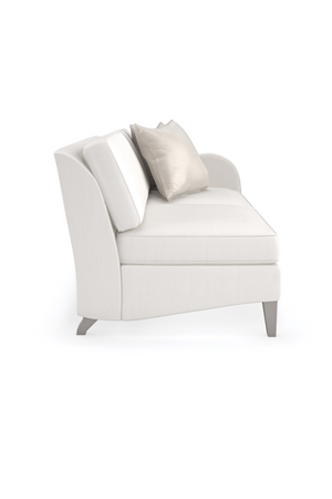   Cream Modern Loveseat | Oroa.com