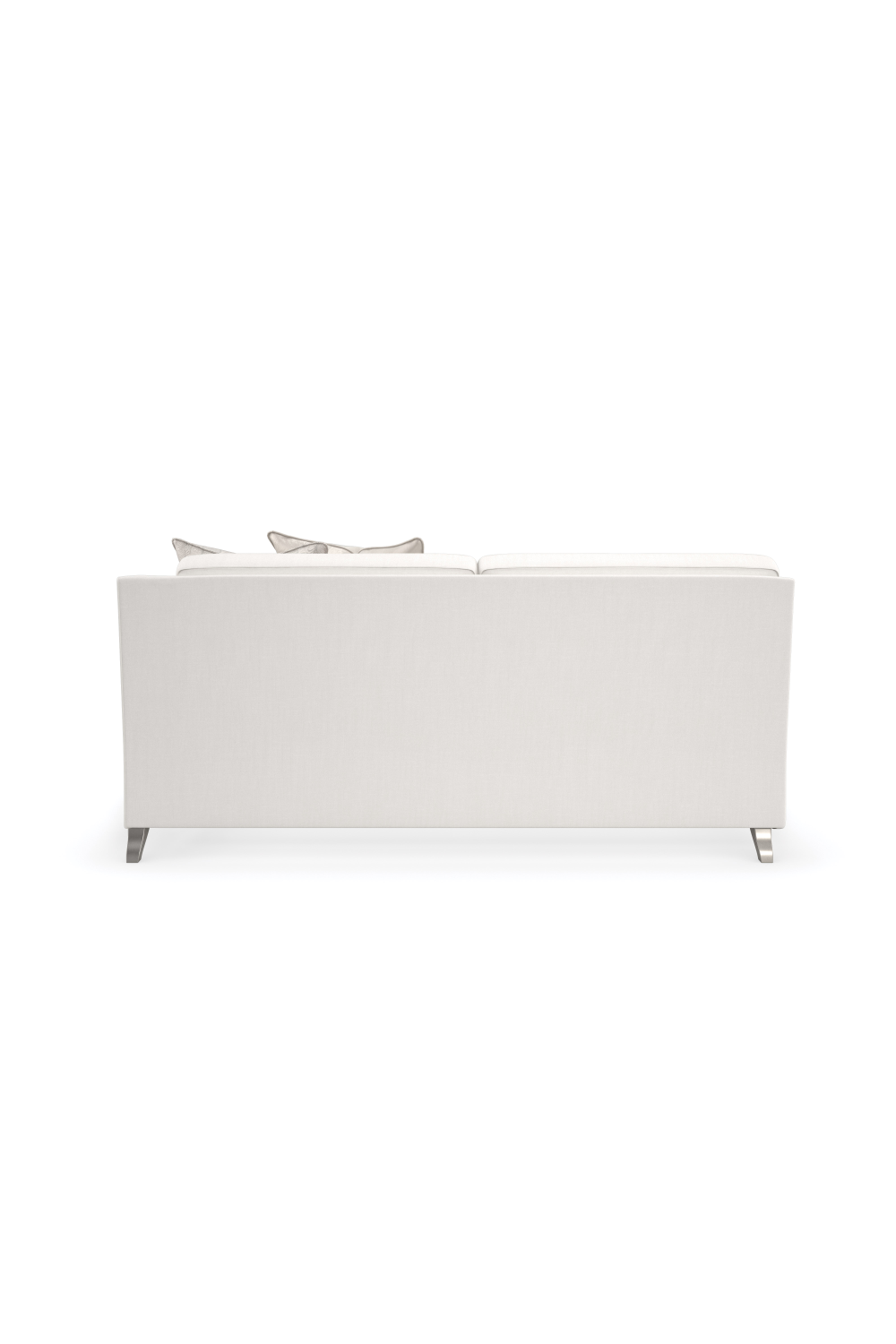   Cream Modern Loveseat | Oroa.com