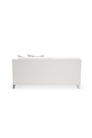   Cream Modern Loveseat | Oroa.com