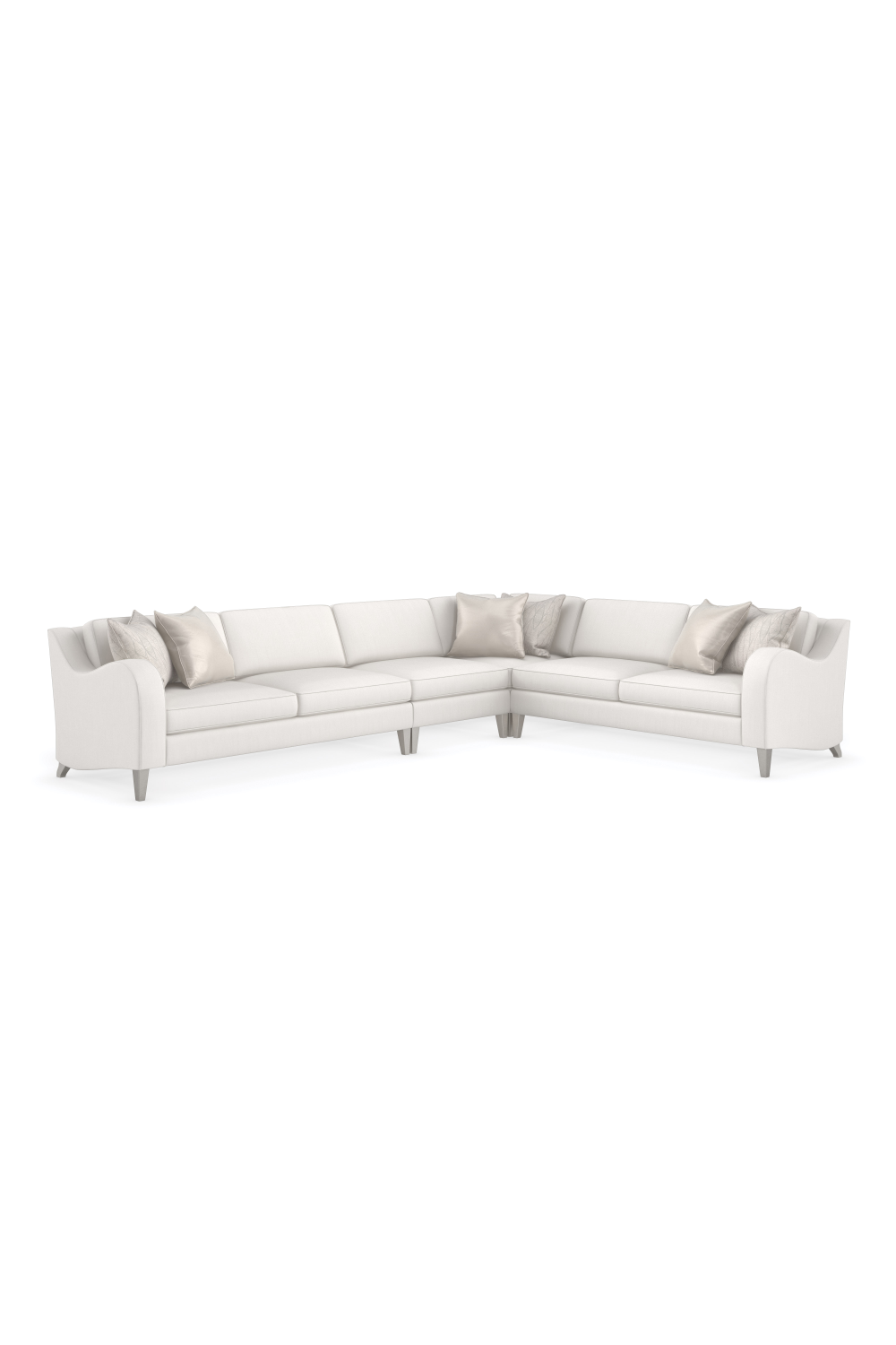   Cream Modern Loveseat | Oroa.com
