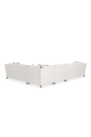   Cream Modern Loveseat | Oroa.com