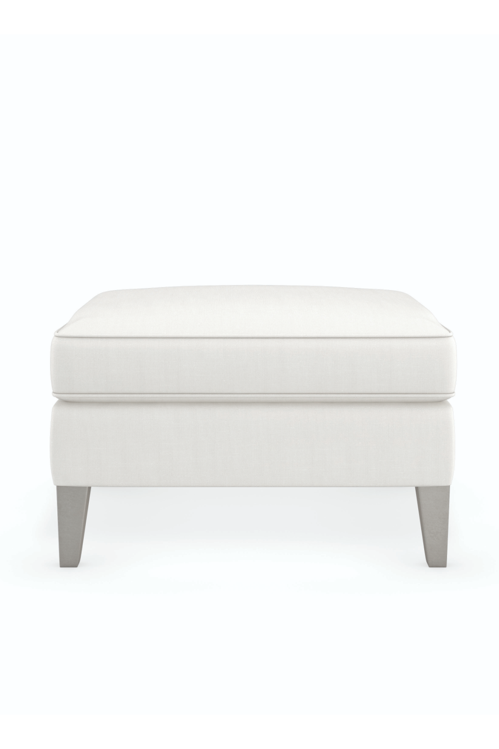   Cream Cushioned Ottoman | Oroa.com