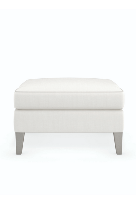   Cream Cushioned Ottoman | Oroa.com