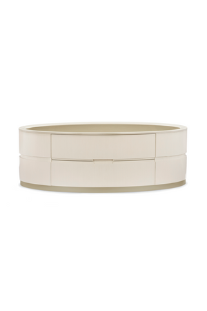   Oval White Cocktail Table | Oroa.com