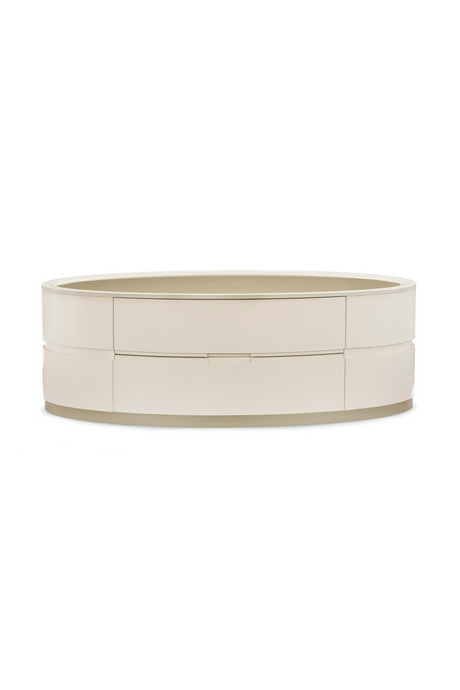  Oval White Cocktail Table | Oroa.com
