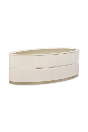   Oval White Cocktail Table | Oroa.com