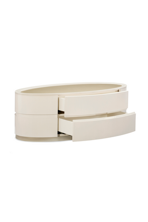   Oval White Cocktail Table | Oroa.com