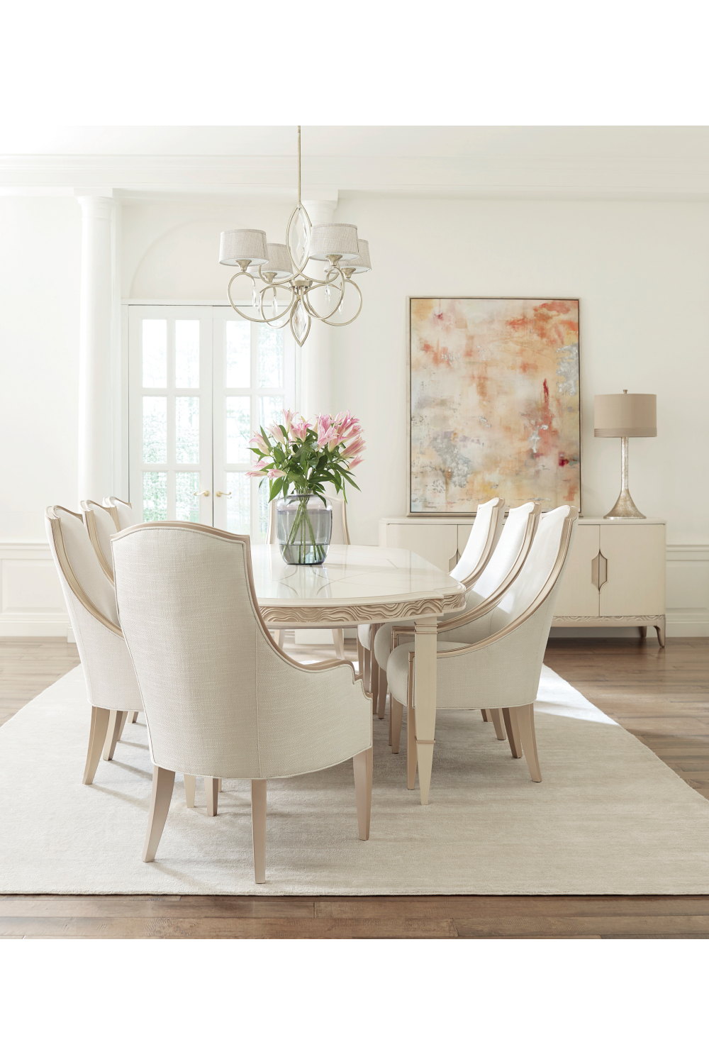   Cream Bouclé Side Chair | Oroa.com