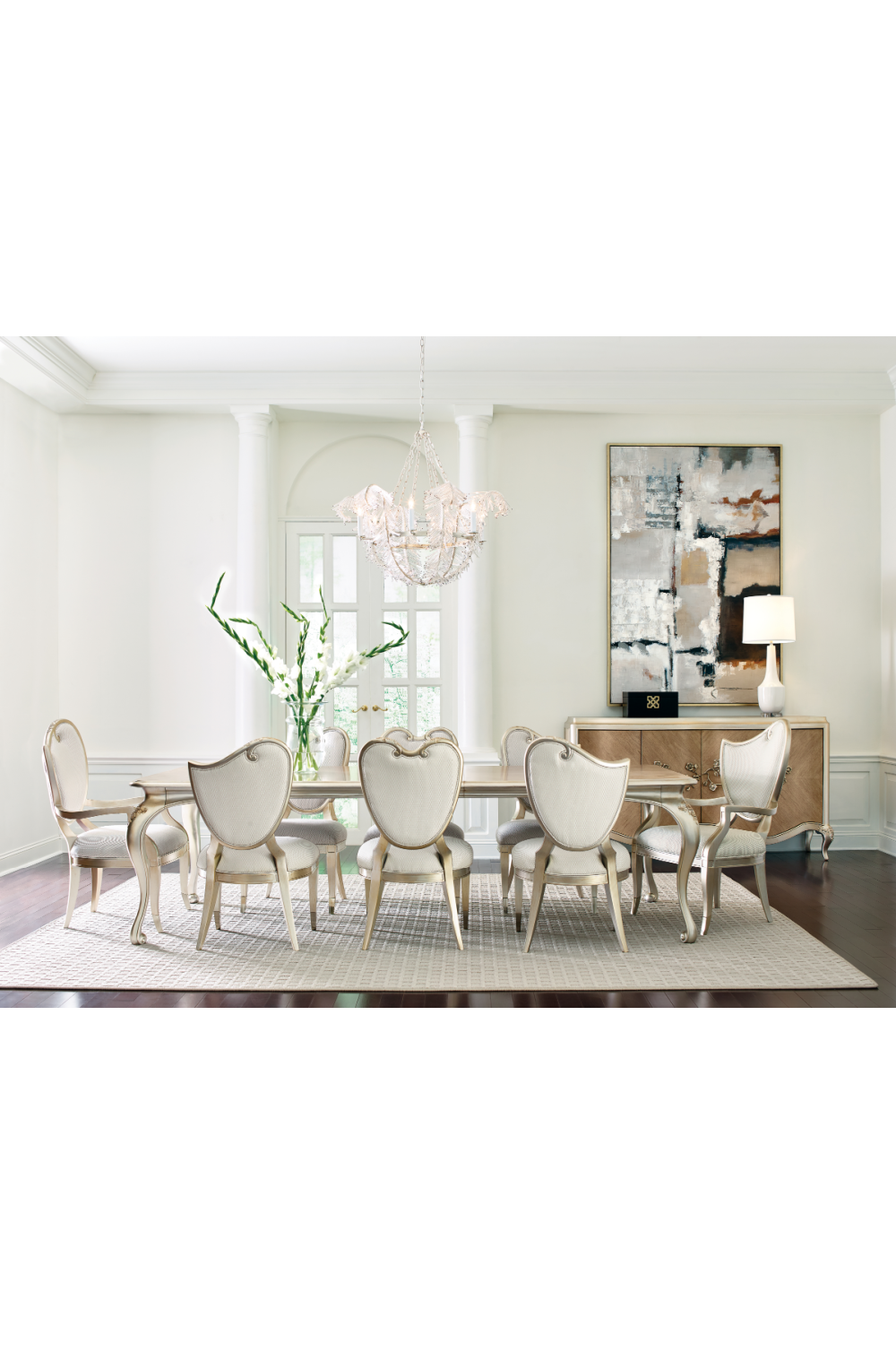   Gold-Framed Side Chair (2) | Oroa.com