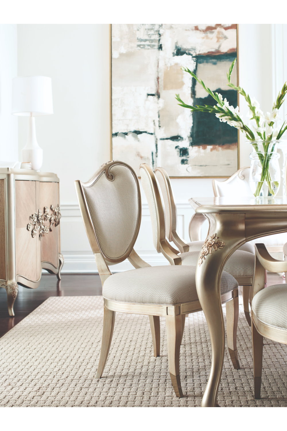   Carved Scroll Side Chair (2) | Oroa.com