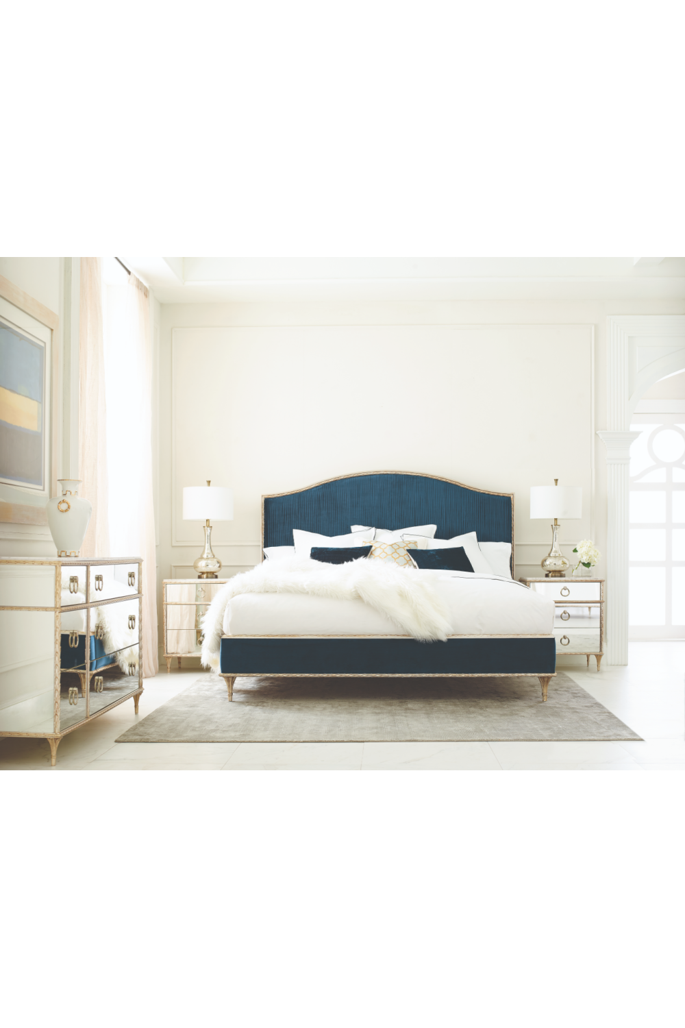   Vintage Style White Dresser | Oroa.com