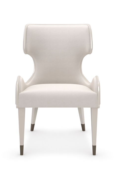   Sculptural White Modern Armchair | Oroa.com