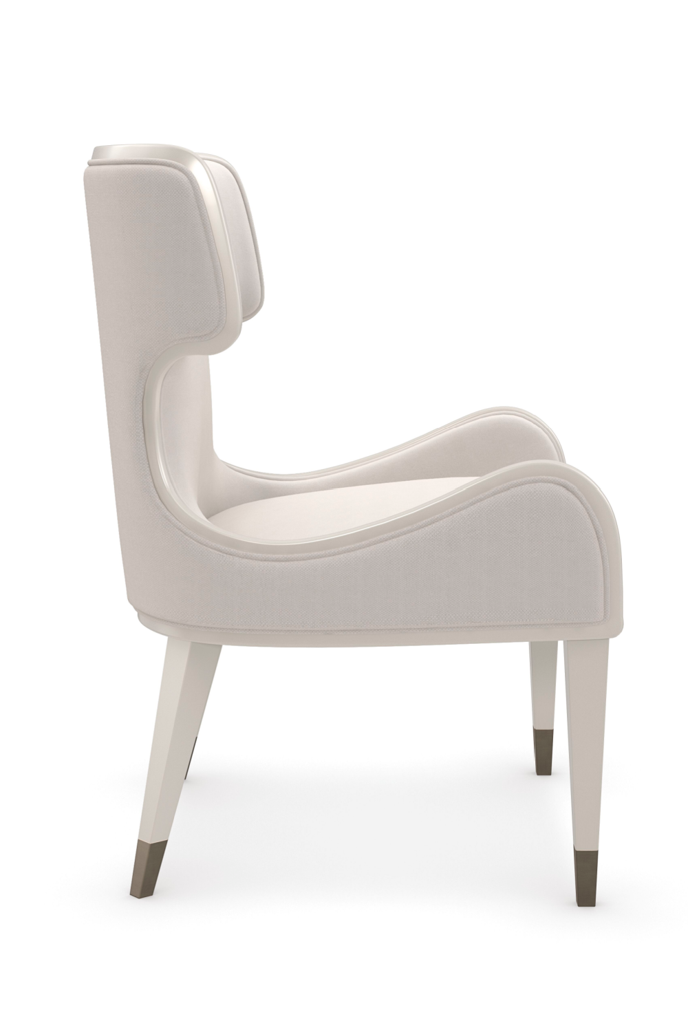   Sculptural White Modern Armchair | Oroa.com