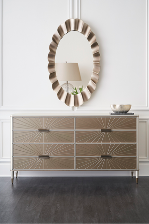   Radial Patterned Glass Dresser | Oroa.com