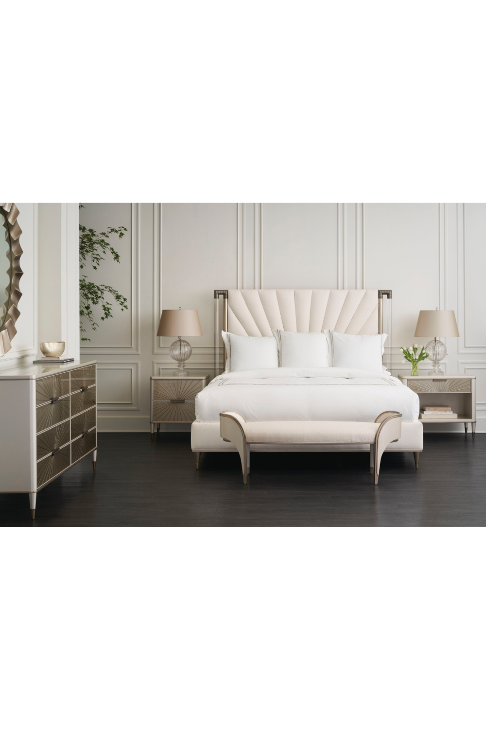   Mirrored Front Nightstand | Oroa.com
