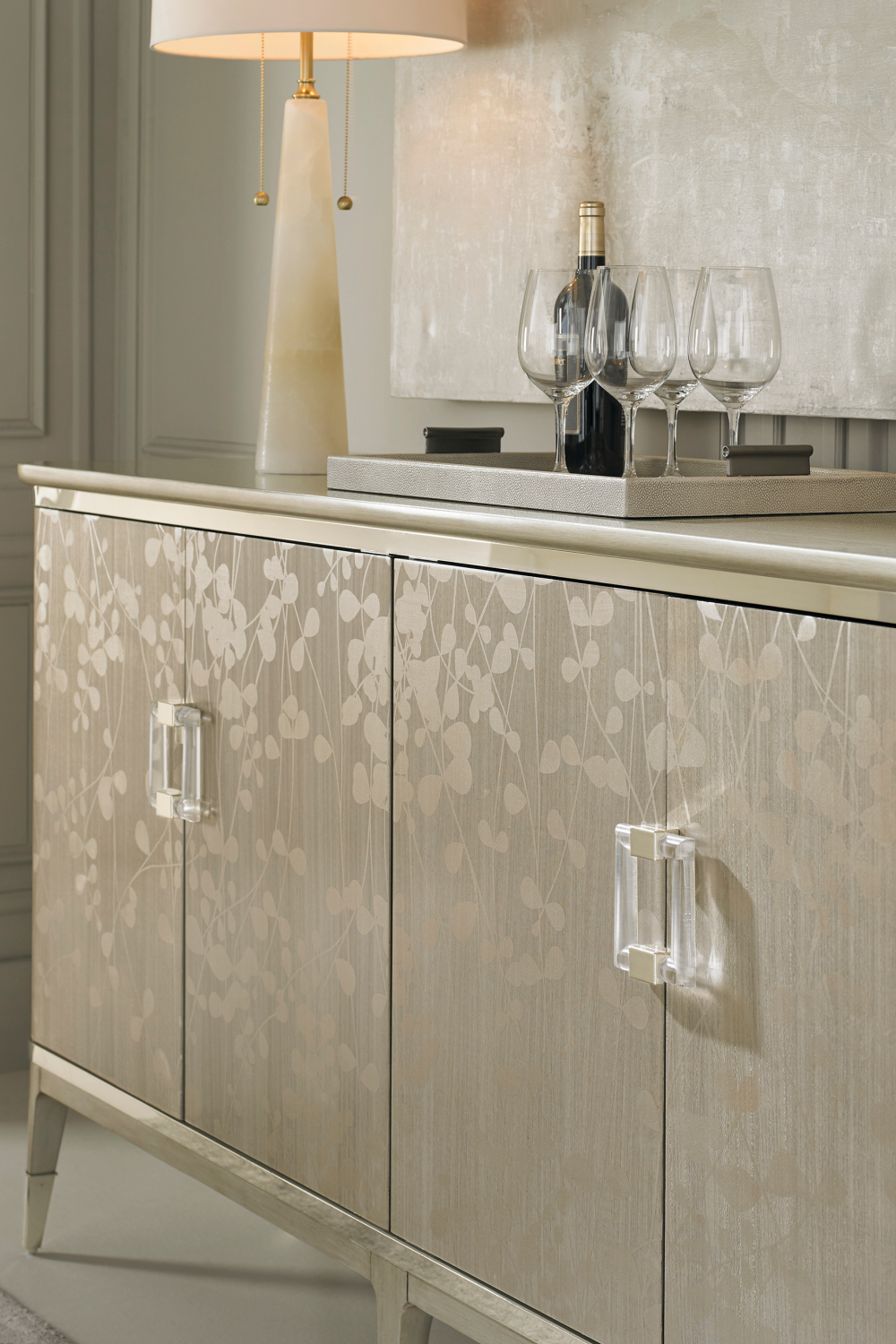   Gold Wooden Sideboard | Oroa.com