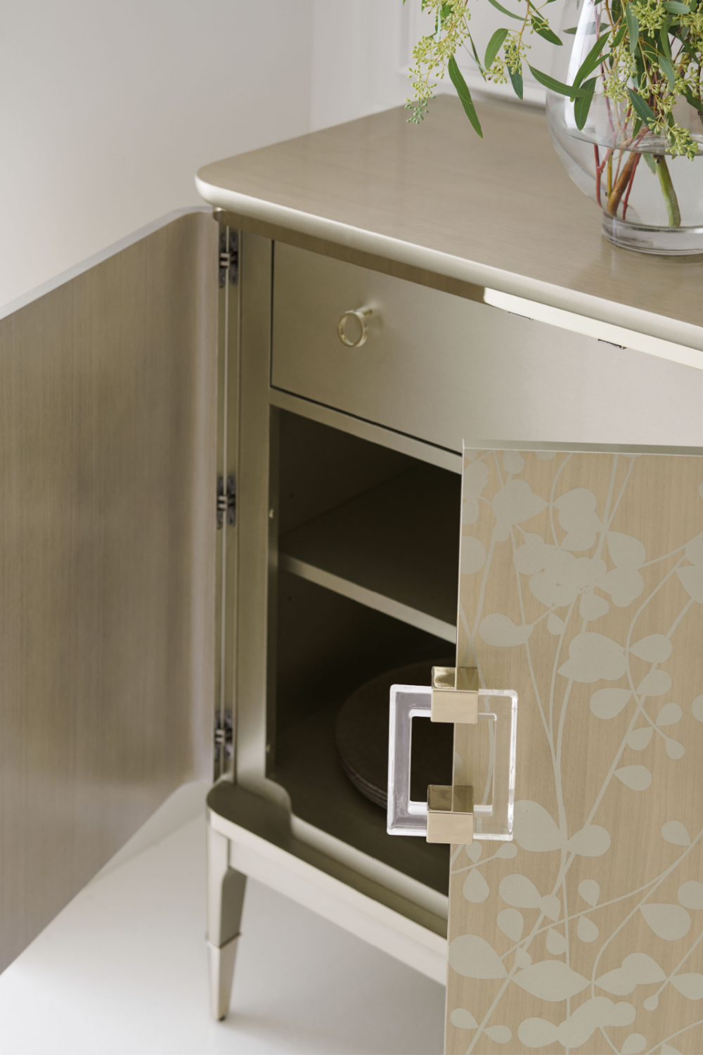   Gold Wooden Sideboard | Oroa.com