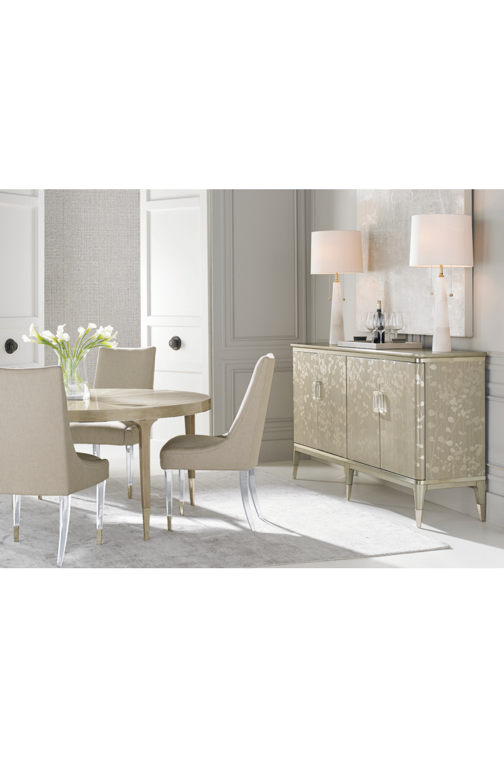   Gold Wooden Sideboard | Oroa.com