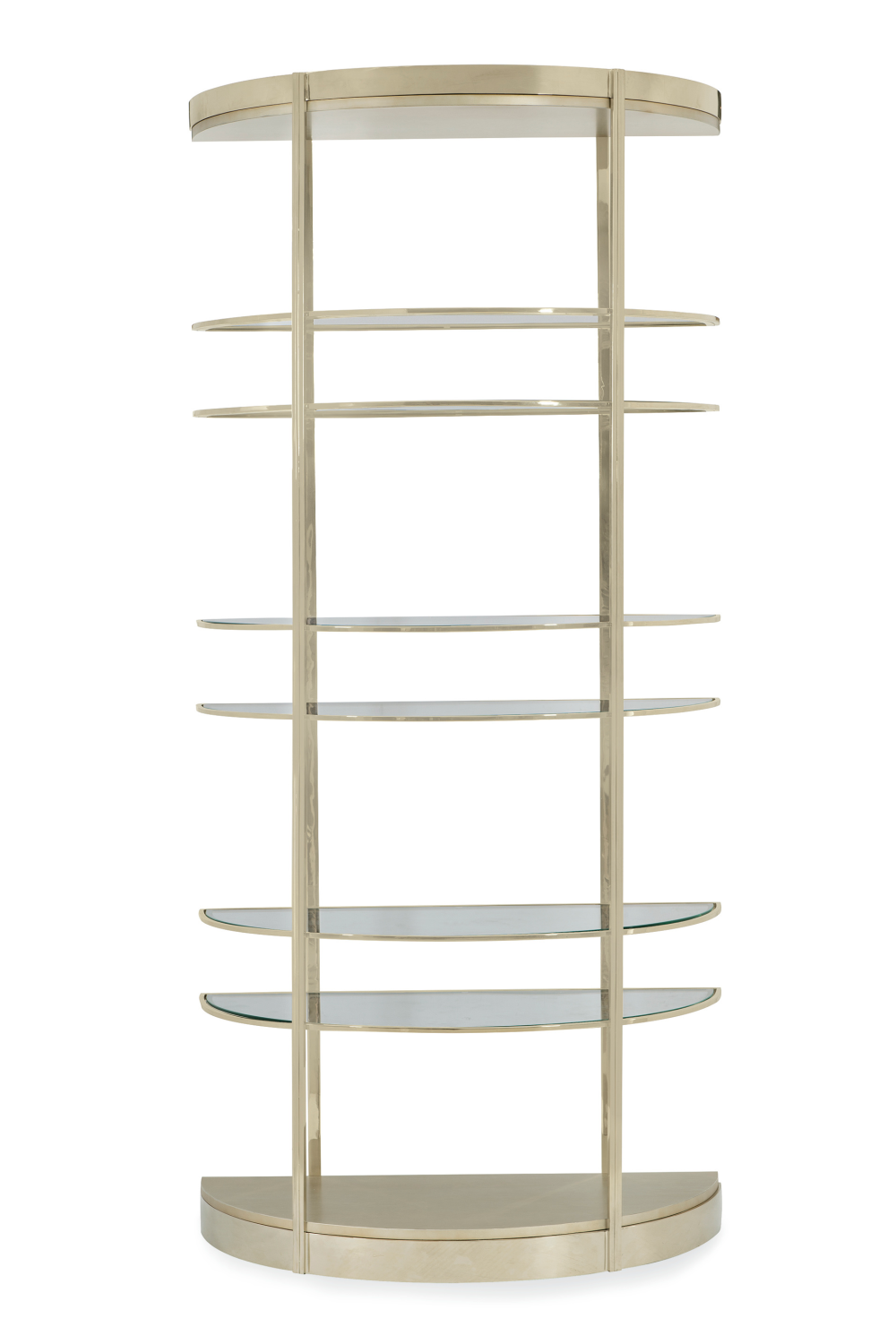   Half-Moon Gold Shelving Unit | Oroa.com